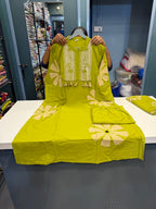 Premium cotton 3 pic suit