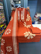 Premium cotton 3 pic suit