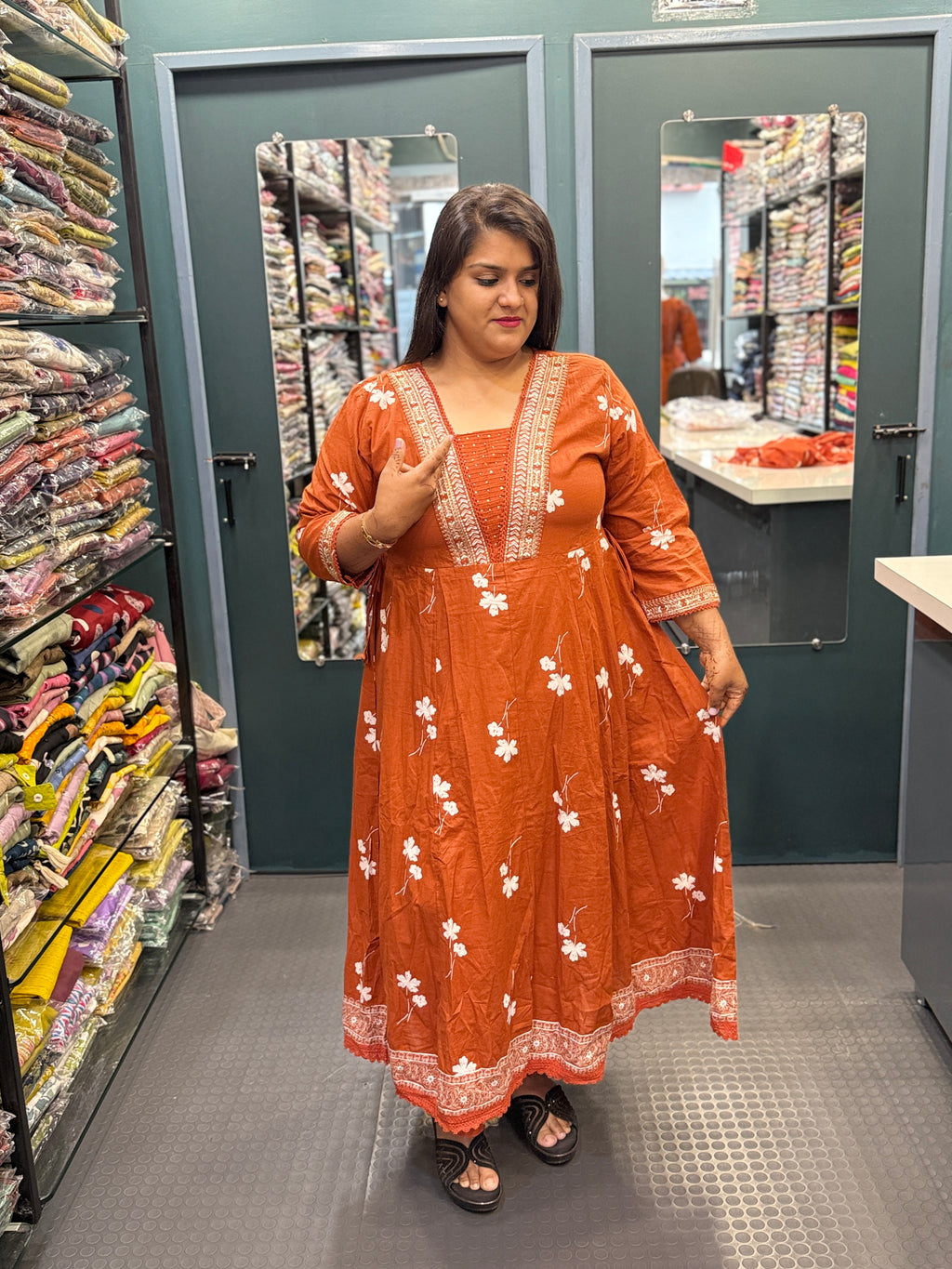 Cotton Anarkali suit