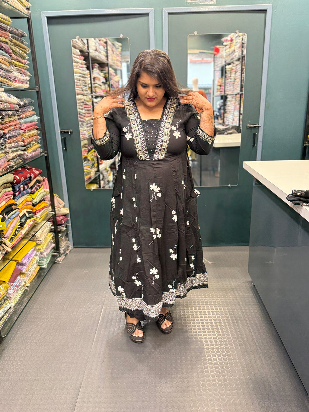Cotton Anarkali suit