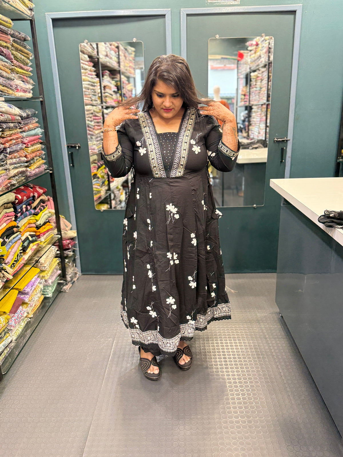 Cotton Anarkali suit