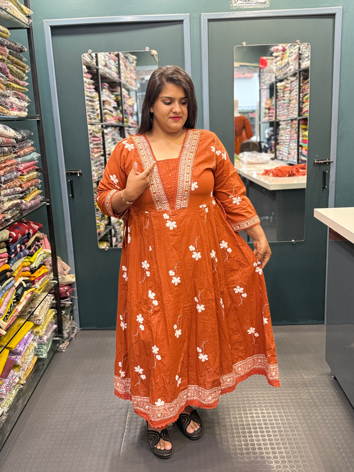 Cotton Anarkali suit