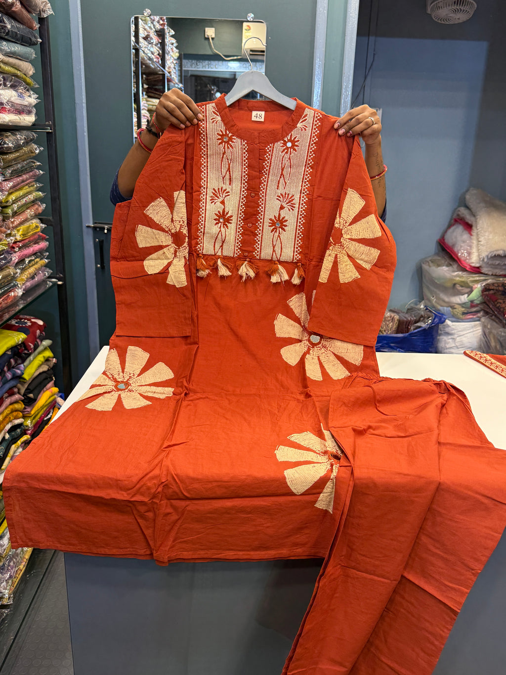 Premium cotton 3 pic suit