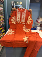 Premium cotton 3 pic suit